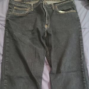 Wrangler Men's Dark Straight Jeans